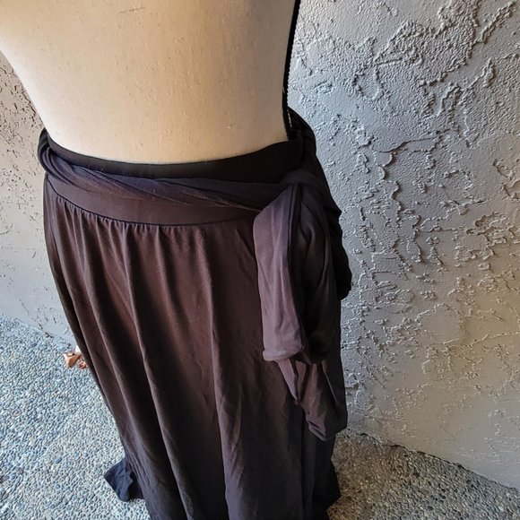 Ava & Viv maxi skirt with tie waist sz 1X - Picture 3 of 8